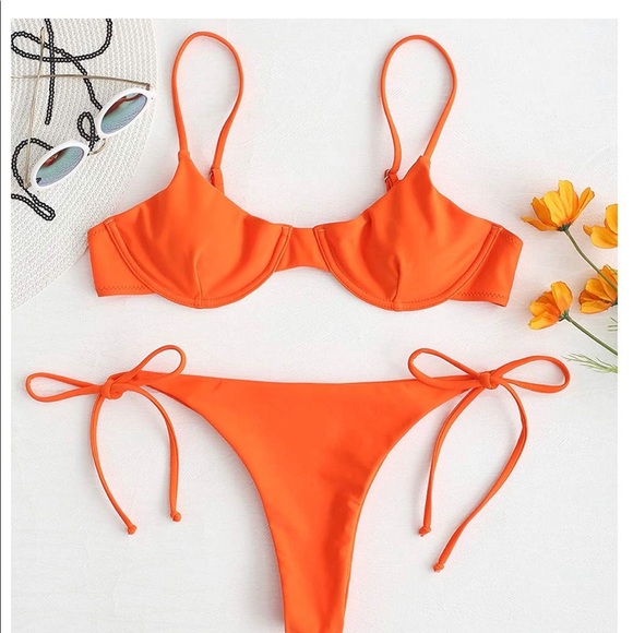 orange bikini zaful